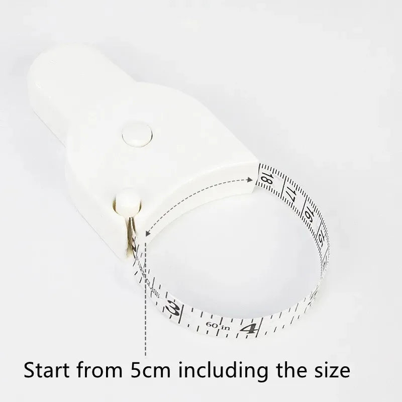 Automatic Retractable Body Tape Measure 150cm/59in – Telescopic Measuring Tape for Waist, Sewing & Fitness