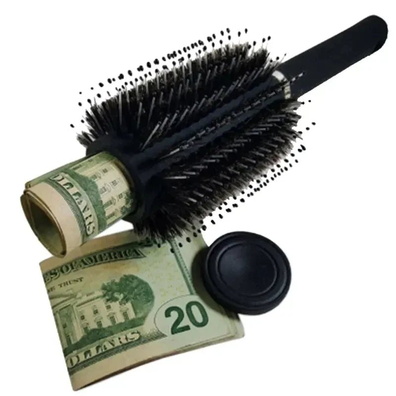Hidden Compartment Hair Brush Comb Discreet Stash Safe for Travel and Home