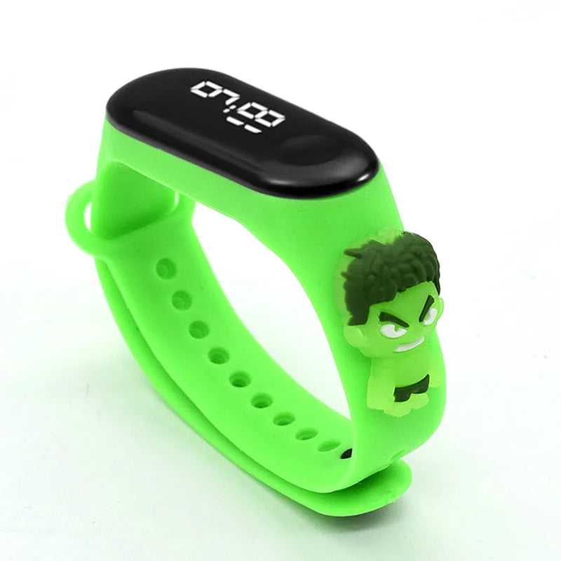Kids Touch LED Waterproof Digital Watch for Girls – Silicone Sports Bracelet, Shock Resistant, Backlight