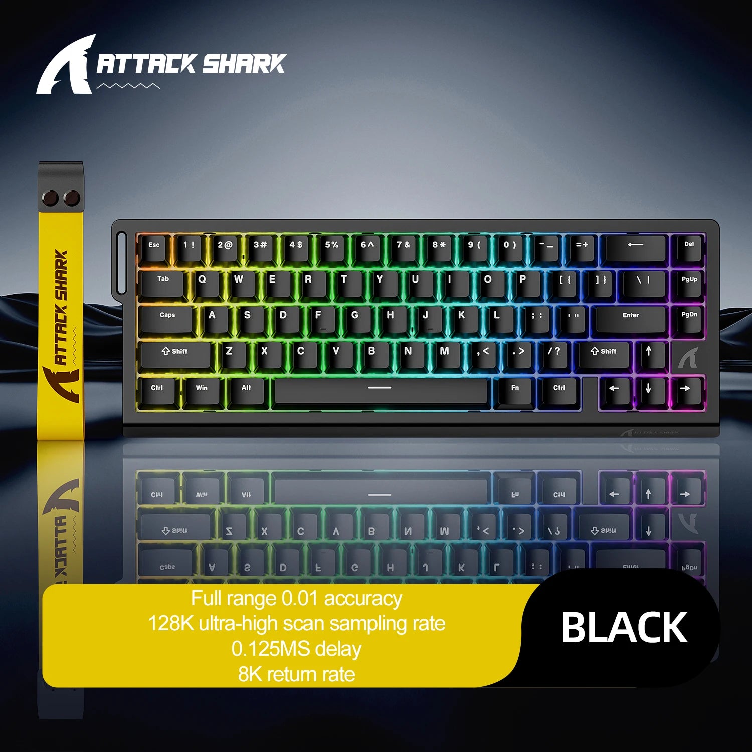 Magnetic Mechanical RGB Gaming Keyboard — 0.01mm Precision, 8000Hz Polling, 128K Scan, 0.125ms Response, Hot-Swap, Multi-Mode