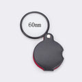 Foldable Pocket Magnifier 6X/8X – 50mm & 60mm (2.0 in / 2.4 in) Glass Lens Leather Case Handheld Loupe for Reading & Jewelry