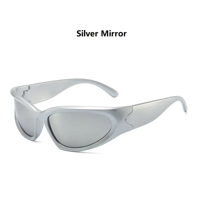 Wrap-Around Punk Vintage Sunglasses – Unisex Retro Sport Fashion Eyewear