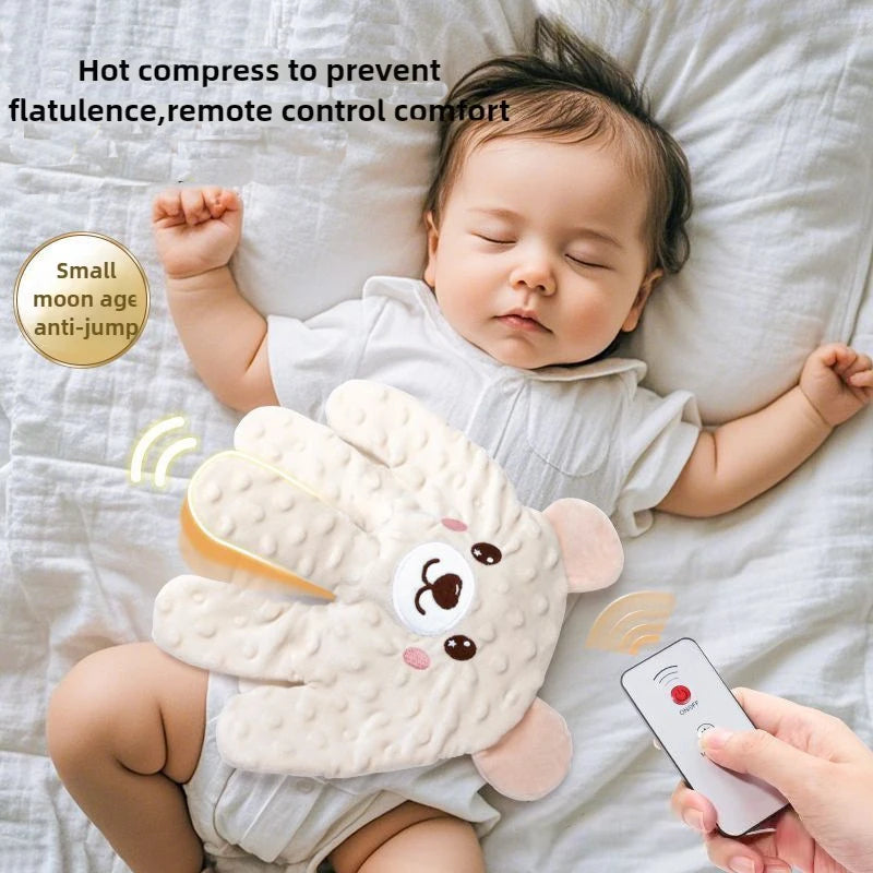 Baby Palm Sleep Pillow – Newborn & Toddler Calming Sleep Aid with Remote Control, 9.4 x 9.1 in (24 x 23 cm)