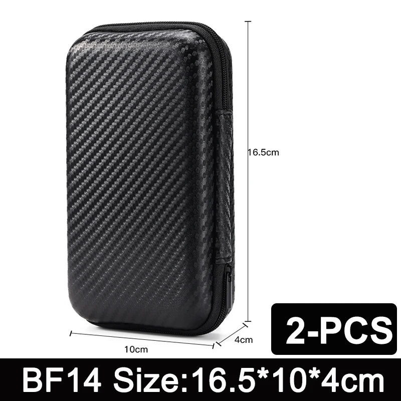 EVA Hard-Shell Earphone Case — Mini Portable Zipper Pouch & Cable Organizer for USB, Chargers, Memory Cards