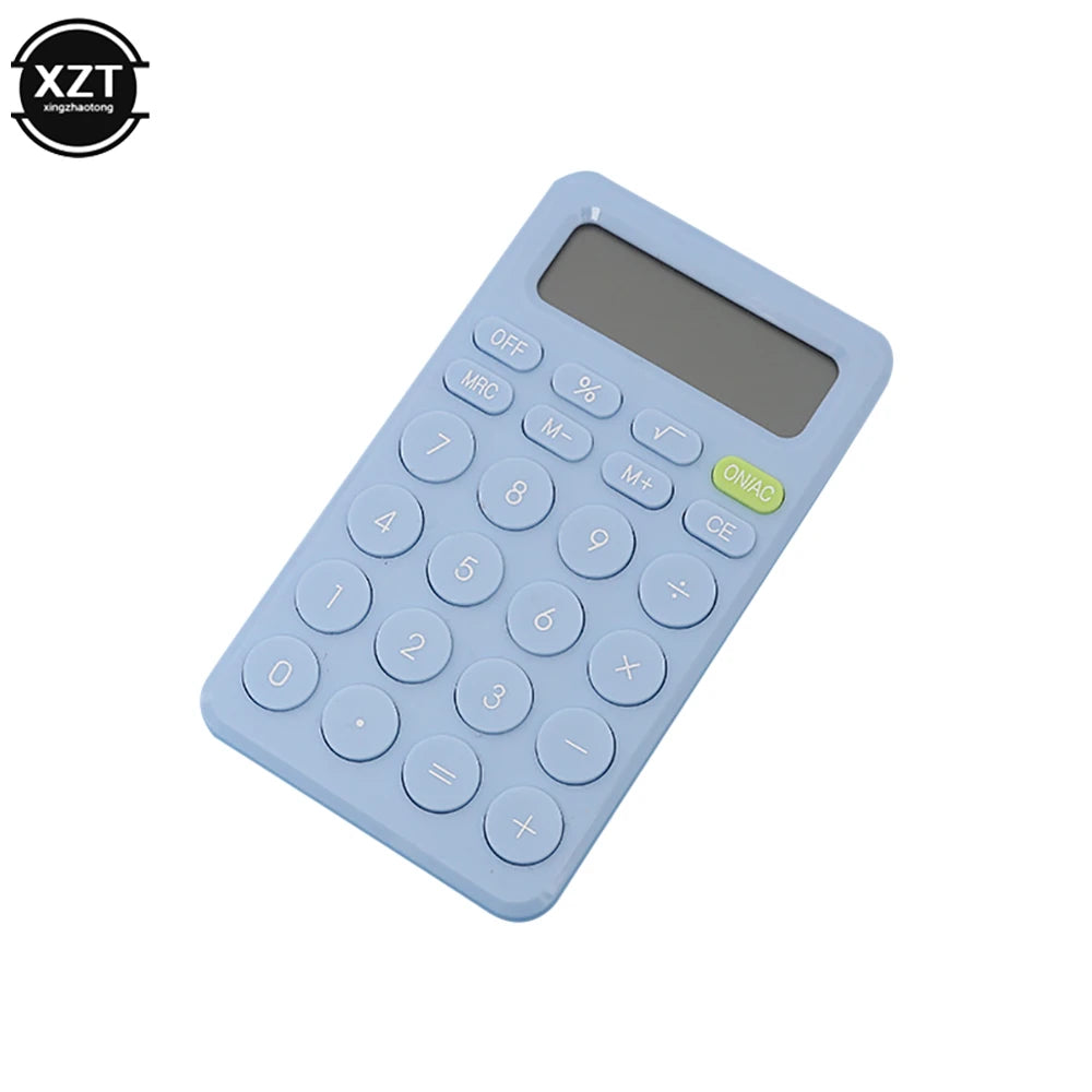 8-Digit Mini Desk Calculator with Large Buttons — Portable Battery-Powered Calculator for Students & Small Business