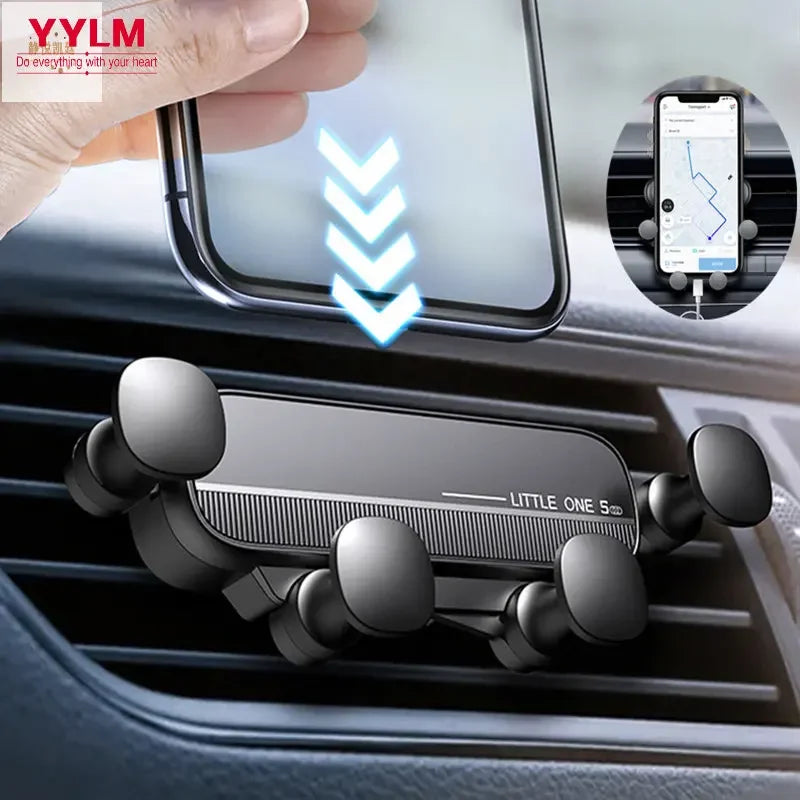 Universal Gravity Air Vent Car Phone Holder – Adjustable Smartphone & GPS Mount
