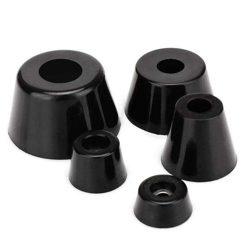 8-Pack Rubber Furniture Leg Tips with Gaskets — Non-Slip Shock-Absorbing Foot Pads for Chairs Tables Speakers Cabinets