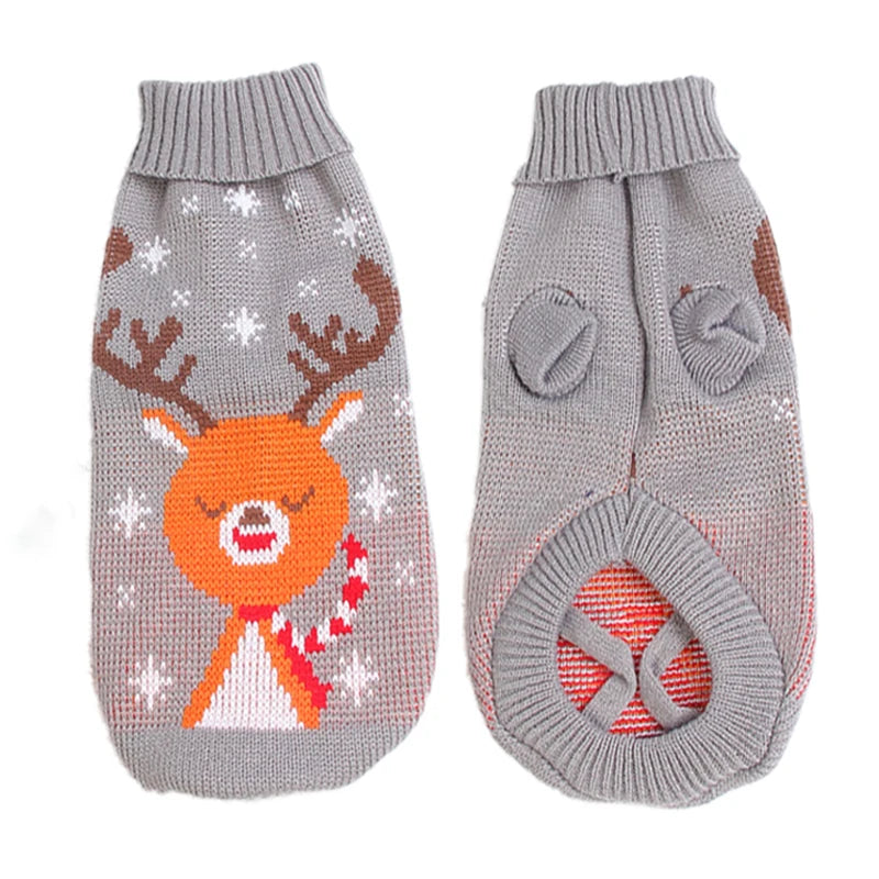 Warm Knitted Pet Sweater – Winter Dog & Cat Coat for Small & Medium Dogs (Chihuahua, Yorkie, French Bulldog)