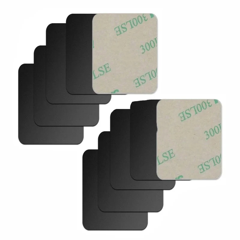 5-Pack Magnetic Metal Phone Plates — Adhesive Disk Stickers for Universal Magnetic Car Phone Mounts