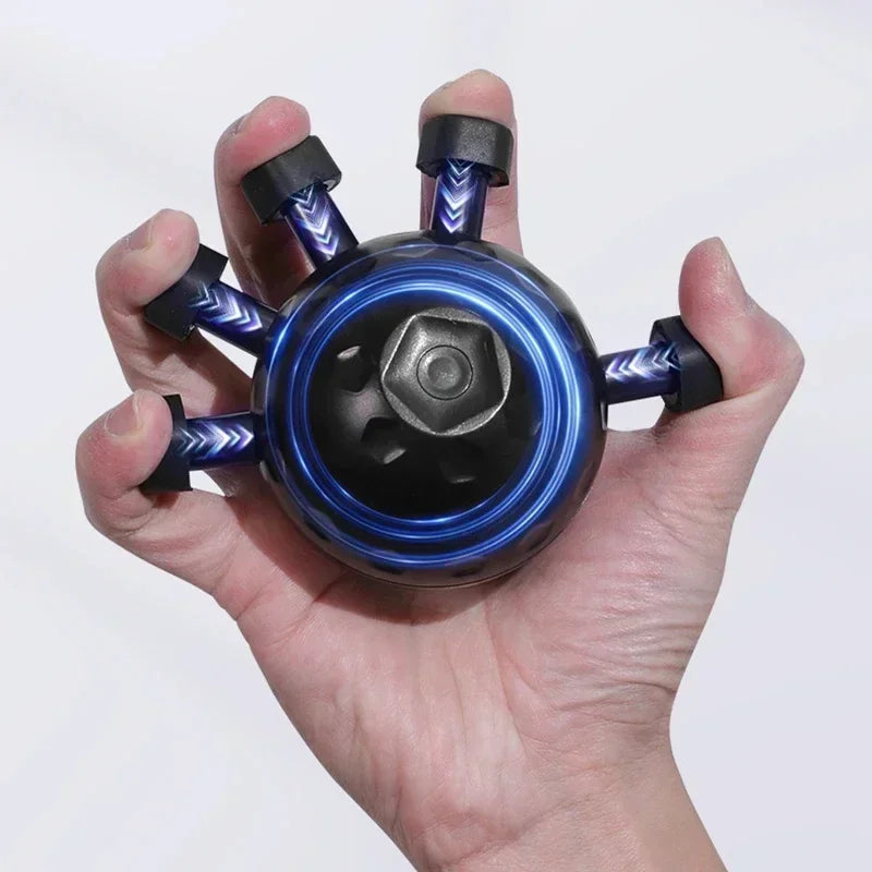 Finger Exerciser Hand Grip Strengthener - Portable Finger Trainer for Rock Climbing, Musicians and Hand Therapy