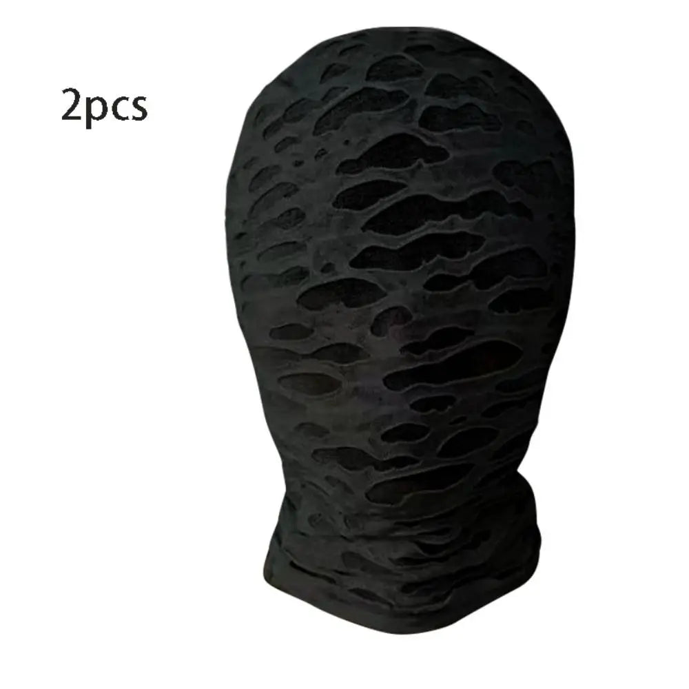 2-Pack Breathable Hooded Spandex Full-Face Masks for Adults – Cosplay, Halloween, Party, Carnival