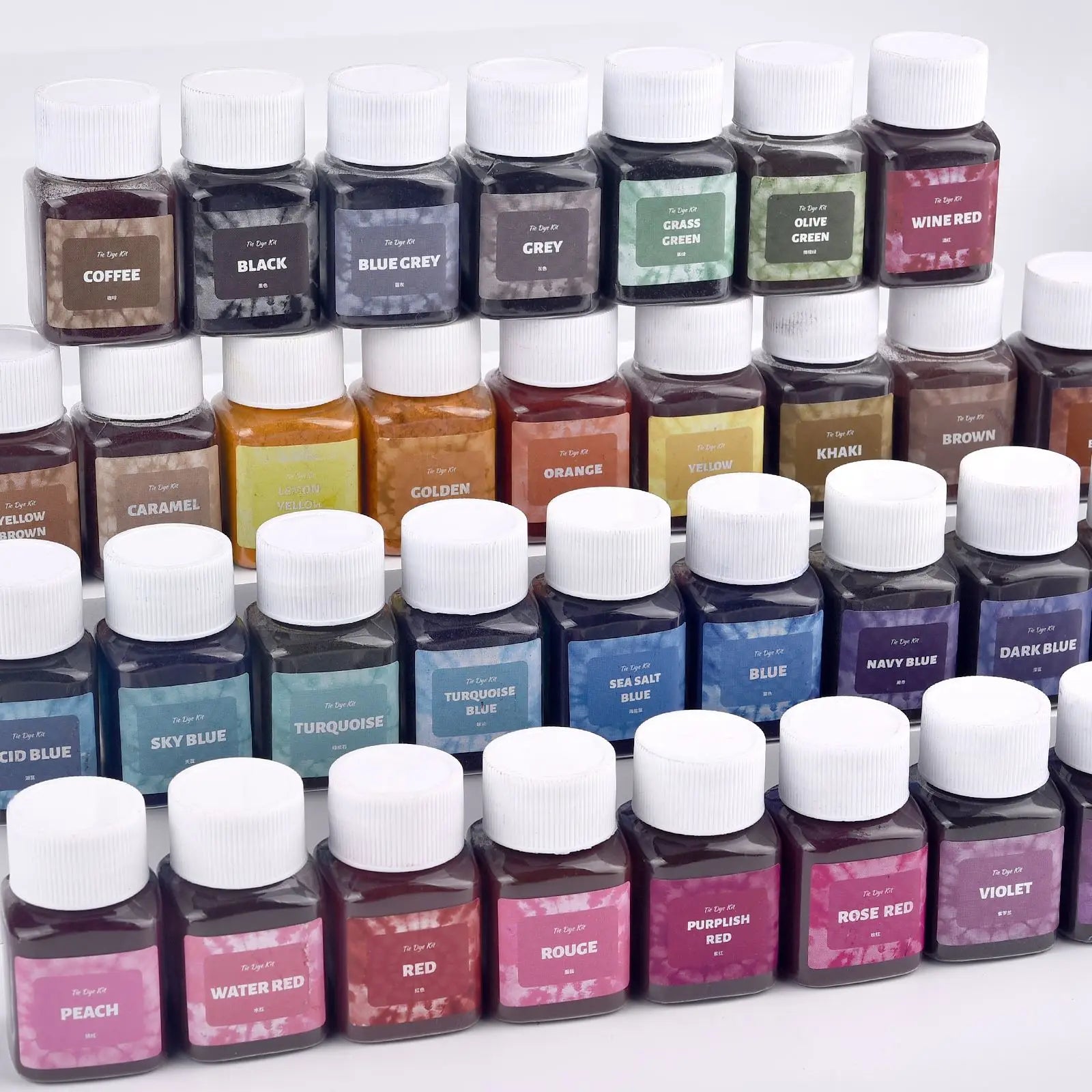 Textile Fabric Dye Powder – 30ml & 50ml Bottles for DIY Clothing Dyeing, Cotton Linen Jeans Color Restoration