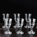 6-Pack 10ml (0.34 fl oz) Clear Shot Glasses - Mini Glass Shooter Cups for Party & Home Bar