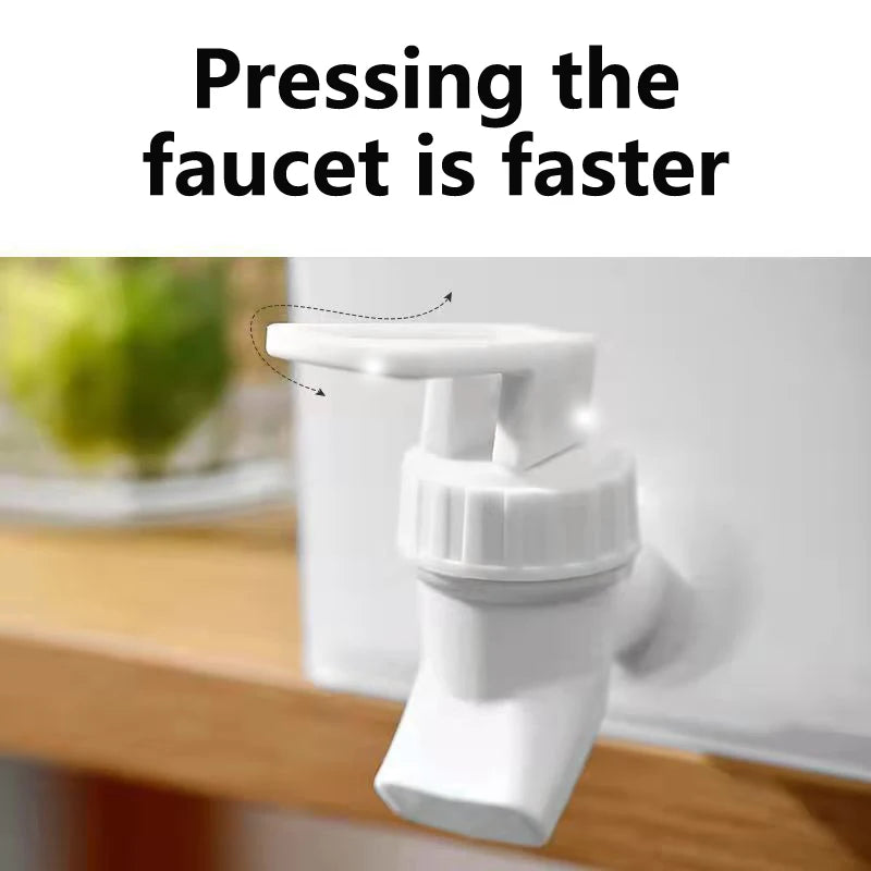 3.5L (118 fl oz) Cold Beverage Dispenser with Faucet, Plastic Water Jug for Juice, Lemonade, Fridge & Outdoor