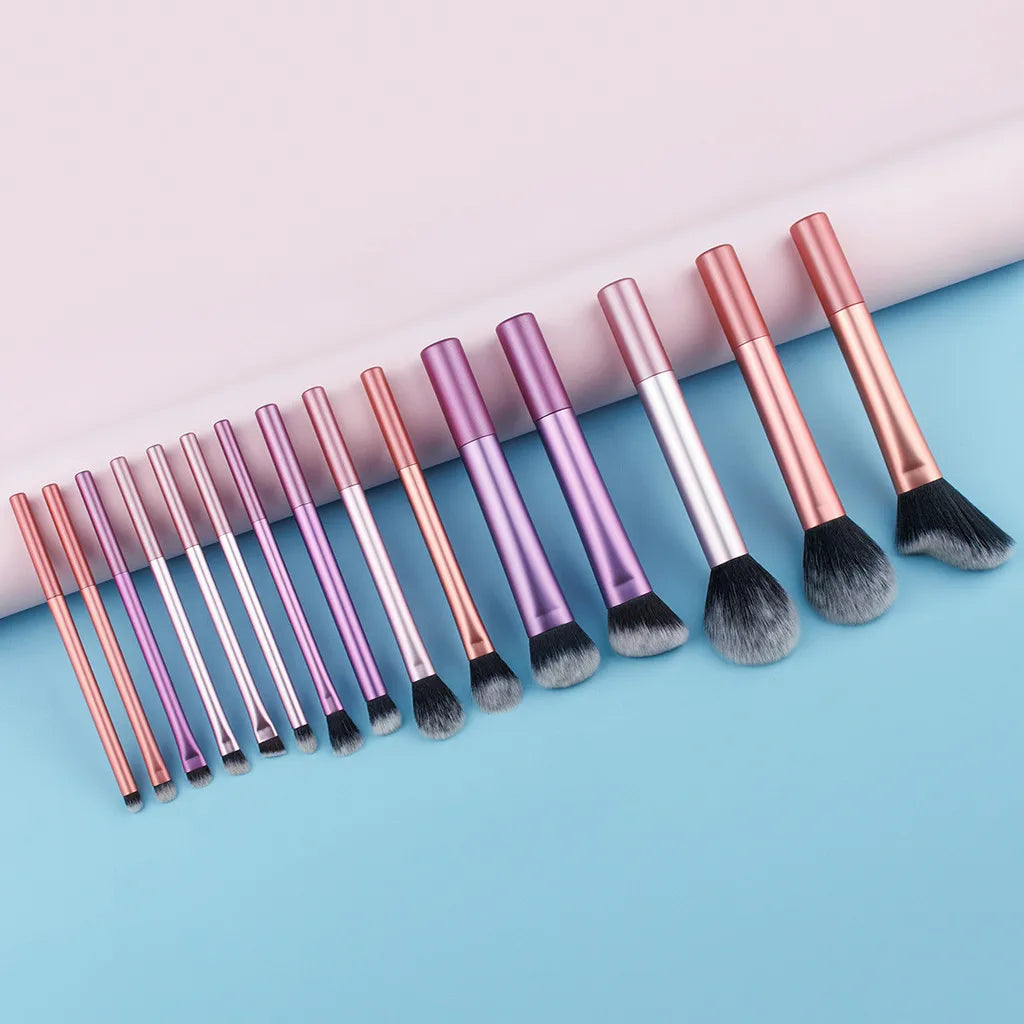 12-Piece Professional Makeup Brush Set – Ergonomic Handles & Portable Case, Vegan Synthetic Bristles