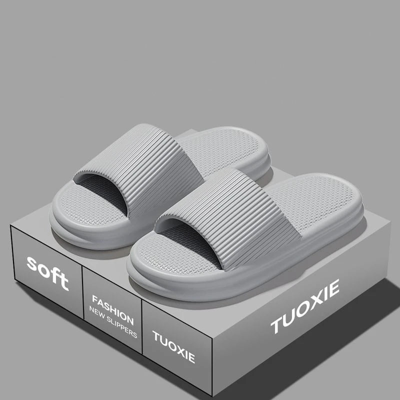 EVA Slide Sandals for Women & Men - Lightweight Non-Slip Home, Beach & Bathroom Slippers