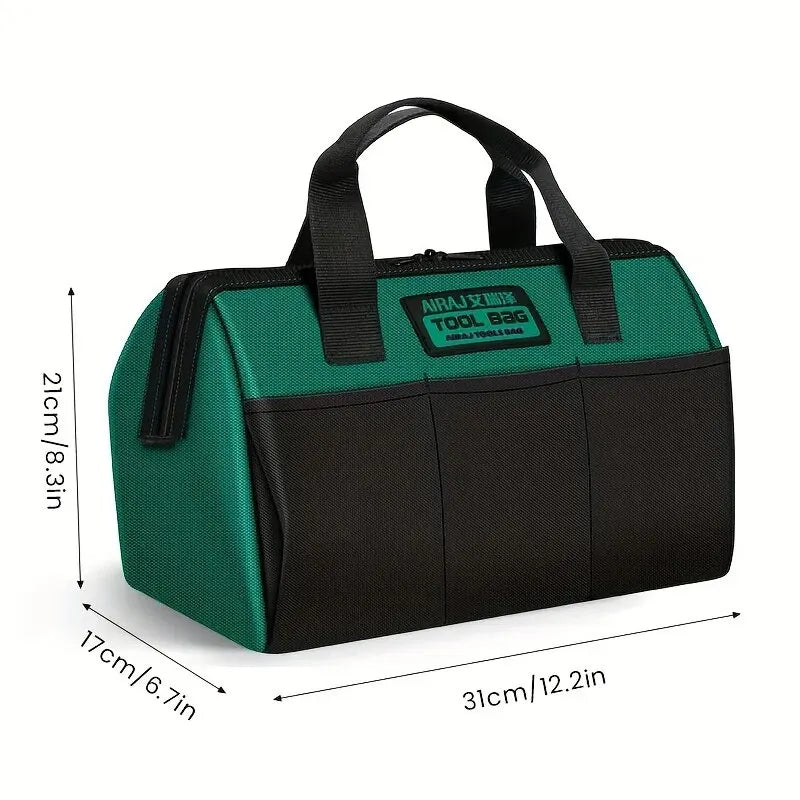 13-Inch Electrician Tool Bag – Multifunctional Oxford Cloth Portable Handheld Tool Organizer (31 x 21 x 17 cm / 12.2 x 8.3 x 6.7 in)