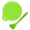 2-Piece Reusable Silicone Pet Can Lid & Spoon Set – Universal Fit (2.5/2.9/3.3 in | 6.35/7.37/8.38 cm) Airtight Seal for Dog & Cat Food