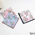 3-Pack Cotton Floral Handkerchiefs for Women — Pocket Handkerchiefs & Sweat Towels for Weddings, Mother's Day, Business Gifts