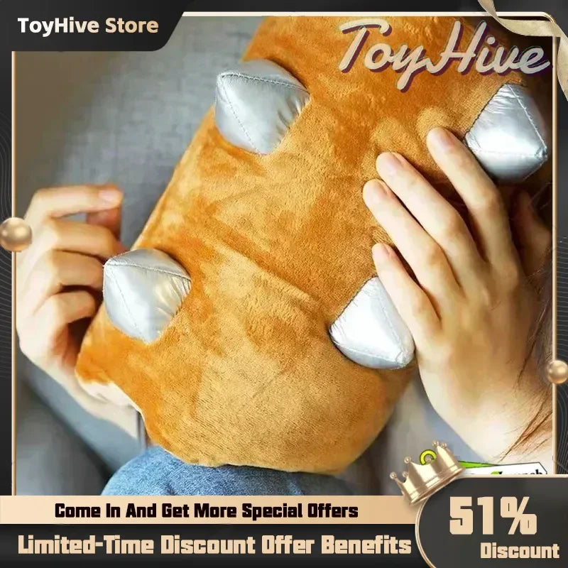 35cm (13.8 in) Log Plush Toy, Soft Short Plush Roll Pillow Doll, PP Cotton Stuffed Gift for Kids & Home Decor