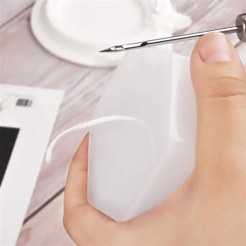 Round Hole Cone Punch Tool for DIY Silicone Mold Making - Hand Drill Awl and Candle Wick Punch