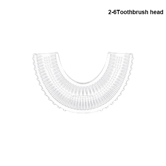 Children's U-Shaped Rechargeable Sonic Toothbrush 360° Silicone Electric Toothbrush for Kids IPX7 Waterproof 60-Second Clean