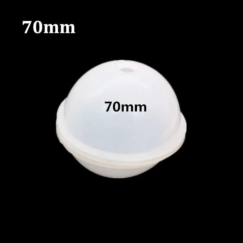 Sphere Silicone Resin Mold 20–100 mm (0.8–3.94 in) Round Clear Ball for UV & Epoxy Resin Crafts