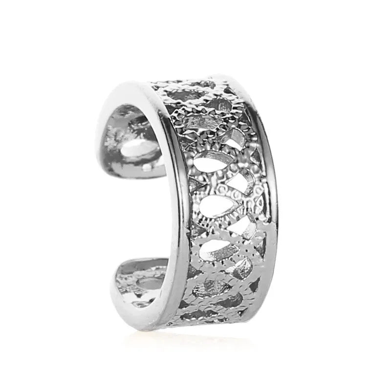 Gold Leaf Ear Cuff Clip-On Earrings for Women — No-Piercing Cartilage Climbers