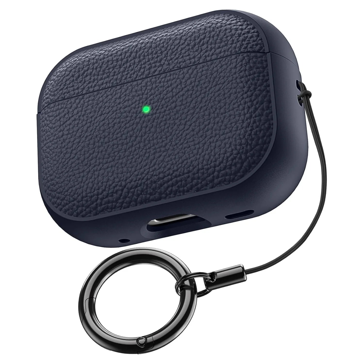 Soft TPU & PU Leather AirPods Case with Lanyard - Shockproof Protective Cover for AirPods 1/2/3/4 & Pro Series