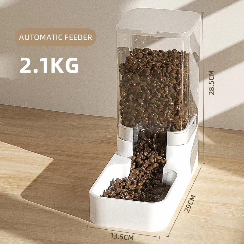 Pet Feeder & Drinker for Dogs - 200g Plastic Food Dispenser (PP+PE)