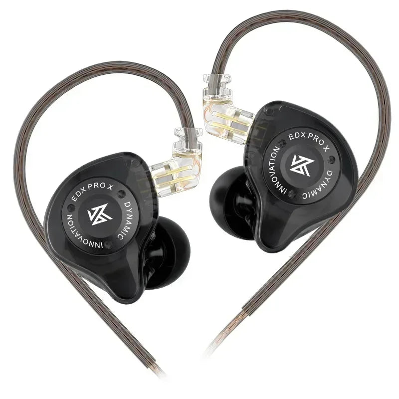 Dynamic Drive In-Ear Wired Earphones - HiFi Bass DJ Monitor Earbuds with Detachable 2-Pin Cable, 3.5mm