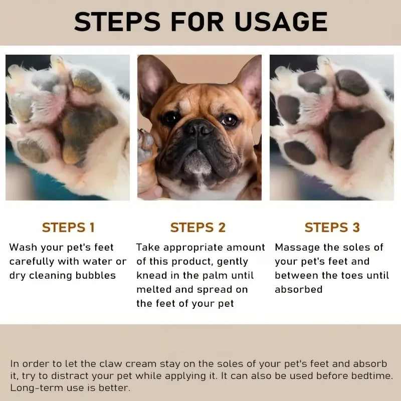 45g (1.6 oz) Dog & Cat Paw and Nose Balm - Paw Protector Moisturizer for Cracked Pads