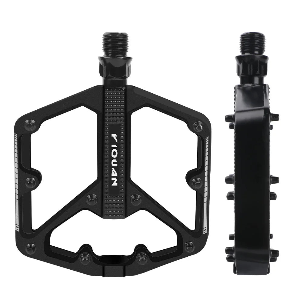 Aluminum Alloy Mountain & Road Bike Pedals – Ultralight Anti-Slip MTB Pedals with Double DU Bearings and Widened Pin Platform