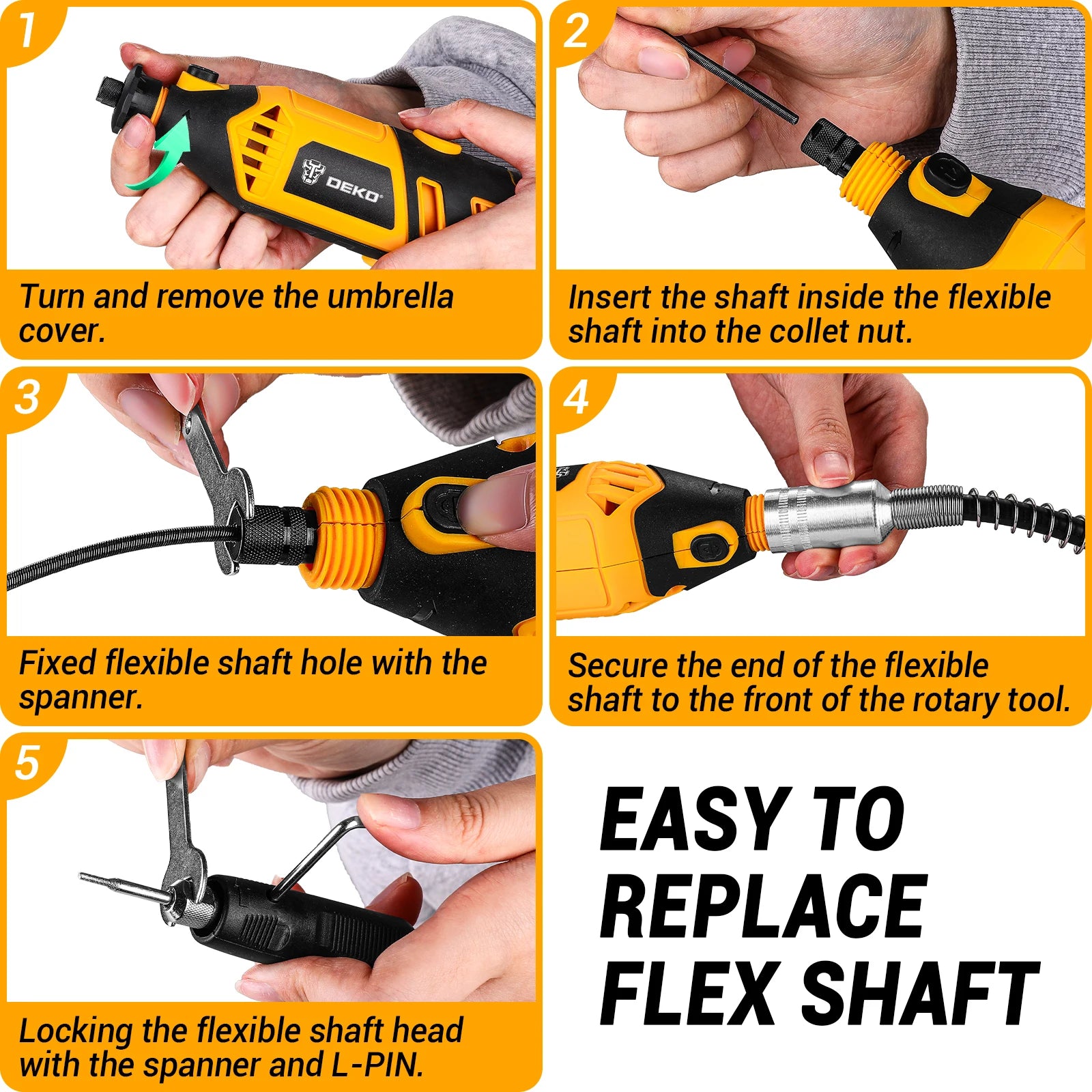 Corded Rotary Tool 220V 170W Mini Handheld Grinder with Flex Shaft, 127-Piece Accessory Kit for Engraving, Polishing & Cutting