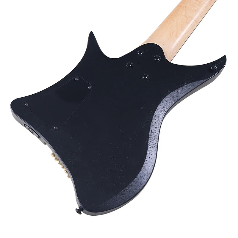 Fanned-Fret 8-String Headless Electric Guitar – Solid Ash Body, Maple Neck, Rosewood Fingerboard, 686mm (27") Scale, Matte Finish