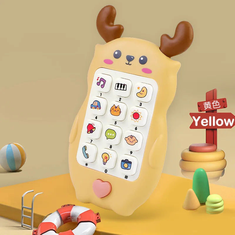Baby Toy Phone with Music and Teether – Interactive Pretend Play Phone for Infants & Toddlers