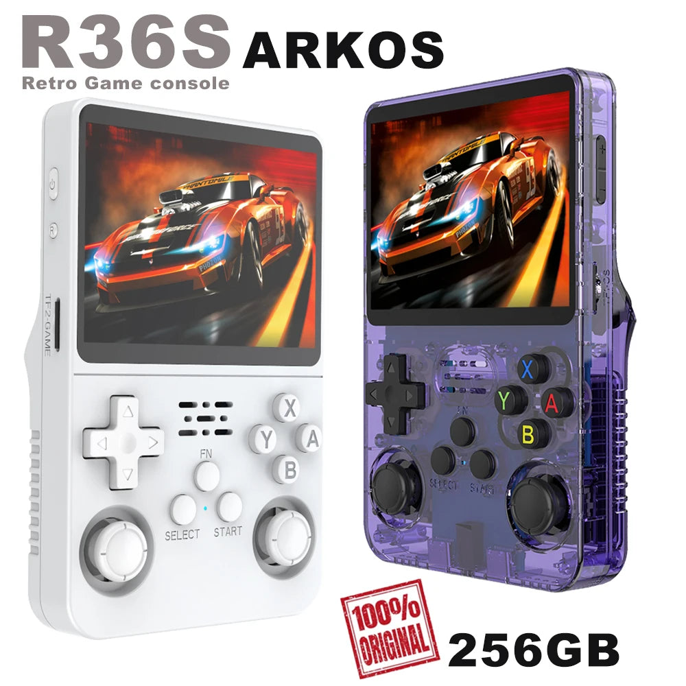 Retro Handheld Game Console 3.5-Inch (89 mm) IPS Screen Linux Pocket Player 64GB/128GB/256GB Expandable to 1TB