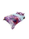 3-Piece K-Pop Cartoon Demon Hunters Girl Group Print Duvet Cover Set, Soft Microfiber, Machine Washable — Multiple Sizes 1.0–2.8m (39–110 in / 3.3–9 ft)