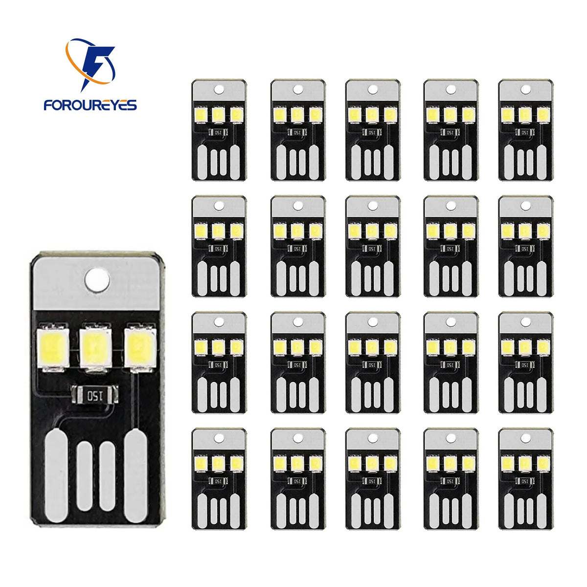 20-Pack USB LED Book Lights for Reading and Travel