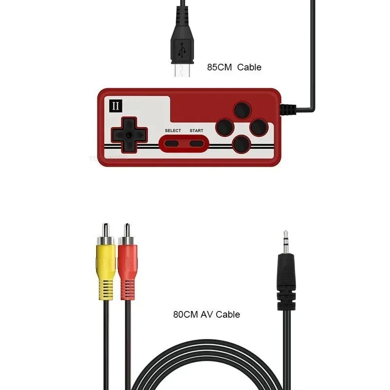 Retro Mini Handheld Game Console 2.4-Inch (6.1 cm) - Portable 8-Bit Player with 500 Built-In Games, AV Out & Rechargeable Battery