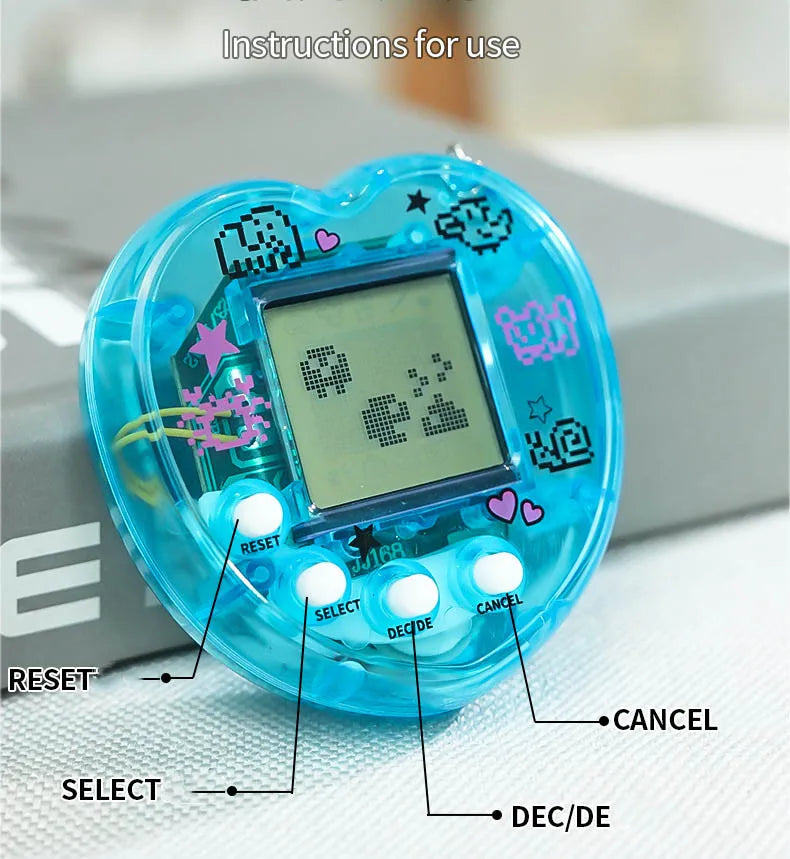 Nostalgic Handheld Virtual Pet Game - Electronic Digital Pet Toy with 168 Pets