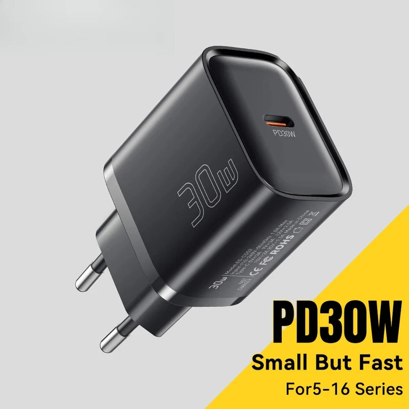 USB-C PD Travel Charger 20W/30W Fast Charging Adapter