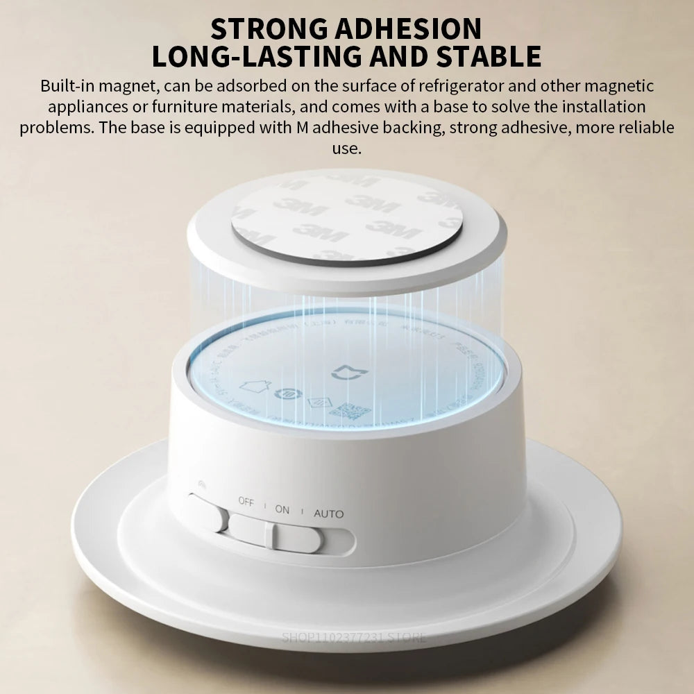 Rechargeable Infrared Motion LED Night Light – Magnetic Base, USB-C, Adjustable Brightness, 3.7 in (95 mm), Warm 2700K