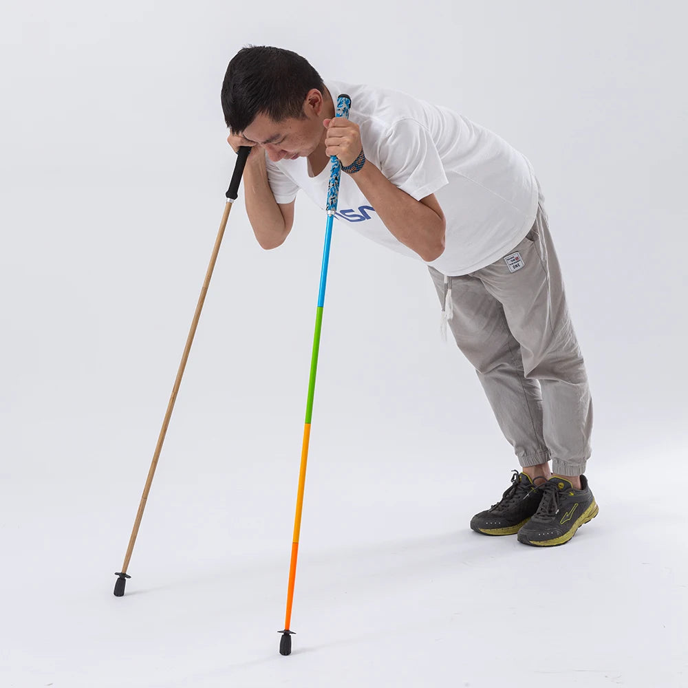 Ultra-Light Foldable Carbon Fiber Trekking Poles – Adjustable 110–130 cm (43–51 in) – 115–126 g Lightweight Hiking Walking Sticks