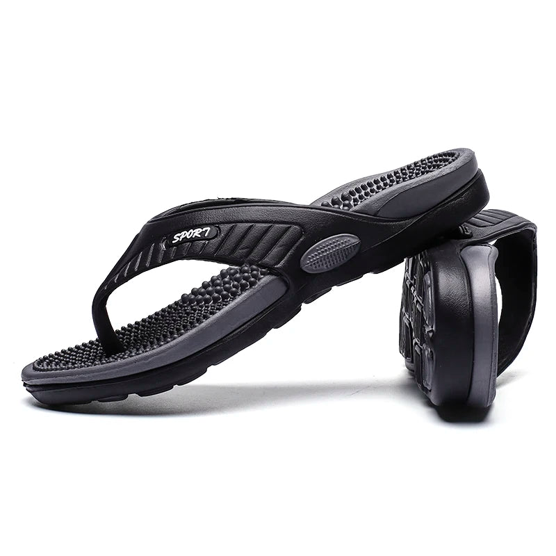 Men's Massage EVA Flip Flops – Breathable Beach Sandals, High Elasticity EVA Insoles, Sizes EU 40–46