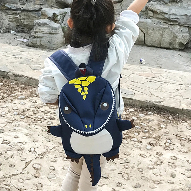 Dinosaur Kids Backpack Waterproof Oxford Nylon School Bag for Kindergarten — 30 x 21 cm (11.8 x 8.3 in)