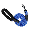 Reflective Padded Handle Dog Leash - Heavy-Duty Double Rope, 1.5 m (4.9 ft) for Small to Large Dogs