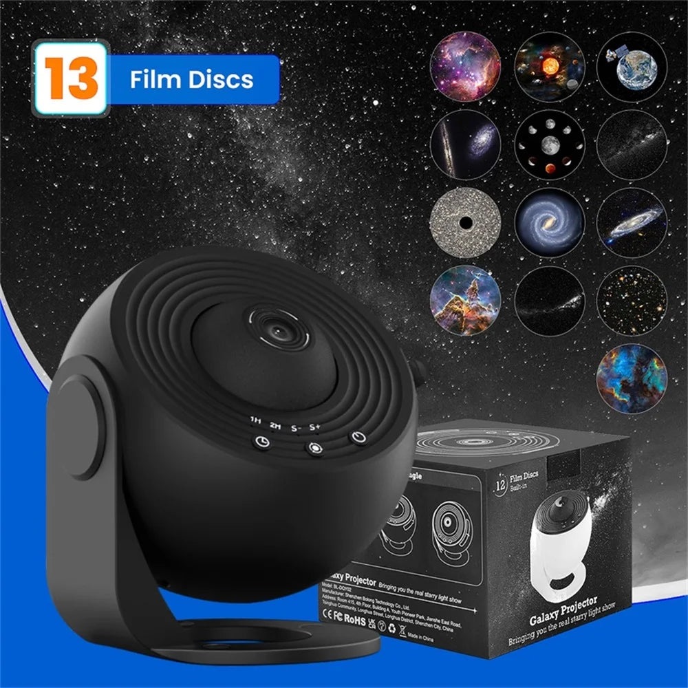 13-in-1 Planetarium Star Projector 360° Rotating HD Galaxy Light with Timer for Bedroom, Kids, Parties, Christmas