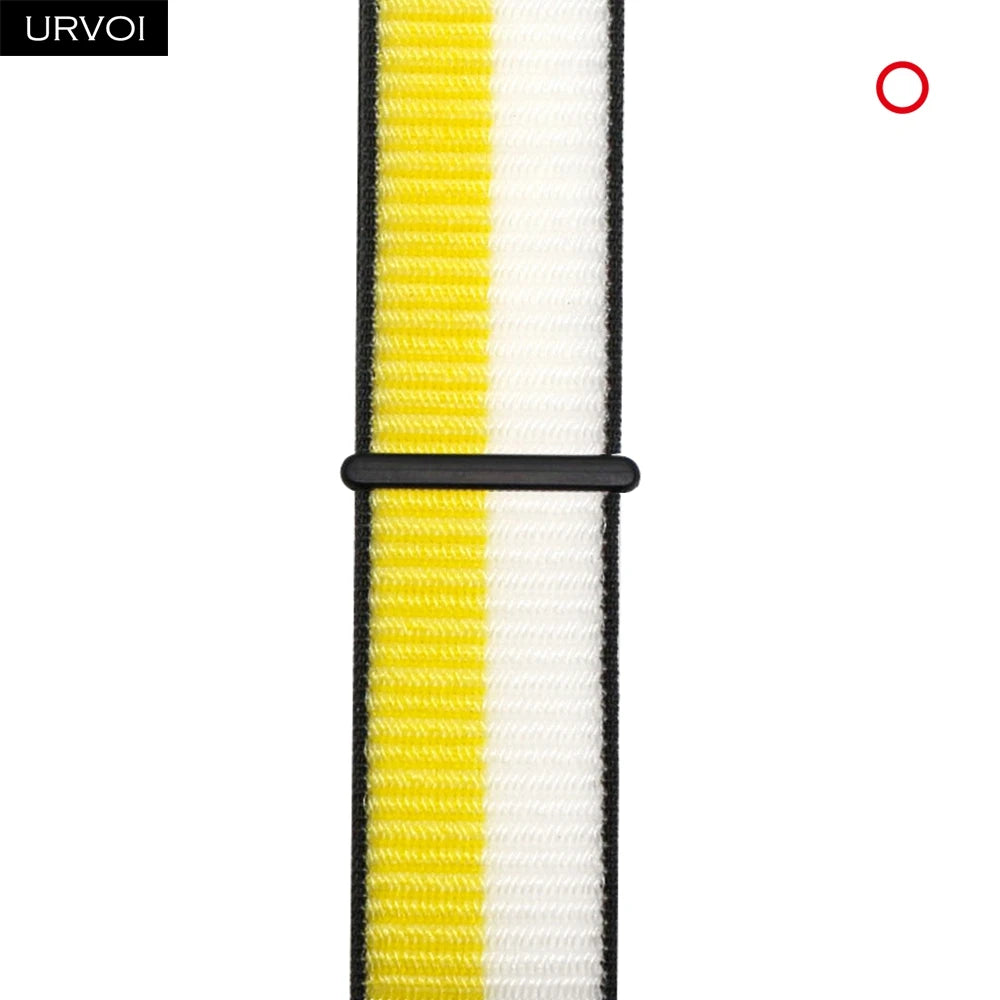 Nylon Sport Loop Band for Apple Watch — Breathable Hook & Loop Fastener — Fits 42/44/45/46/49mm