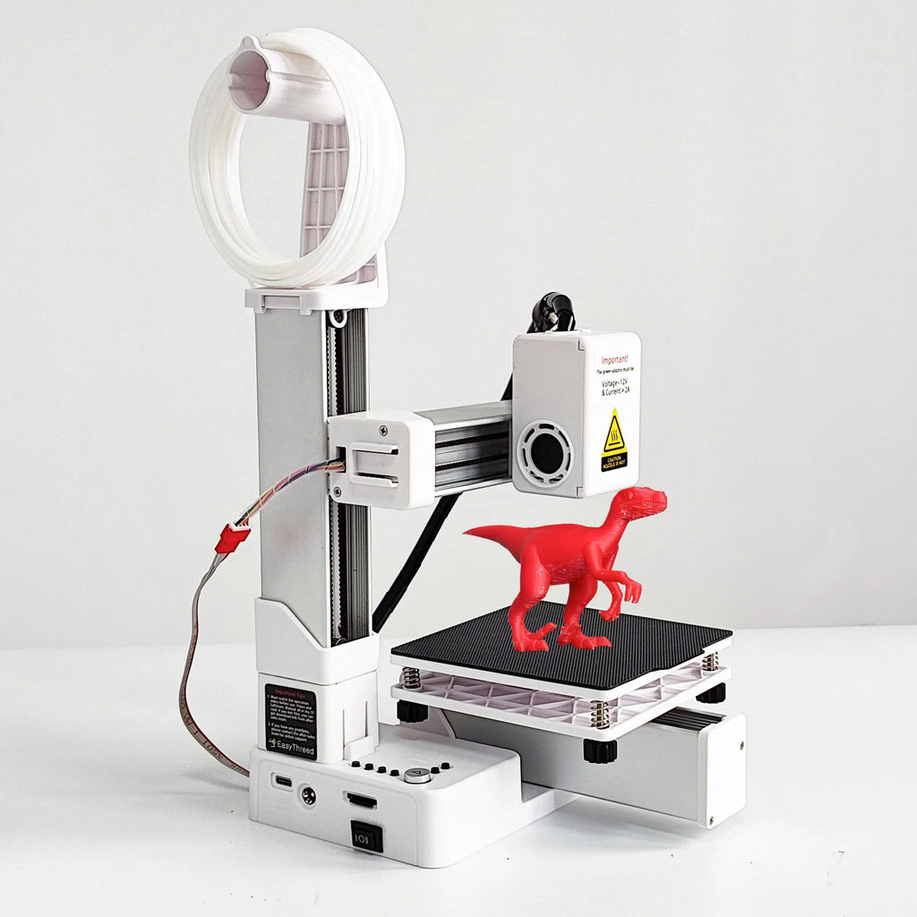 Entry-Level 3D Printer – PLA & TPU 1.75mm Filament Compatible, 100×100×100 mm (3.94×3.94×3.94 in) Build, Includes 12V Power Adapter
